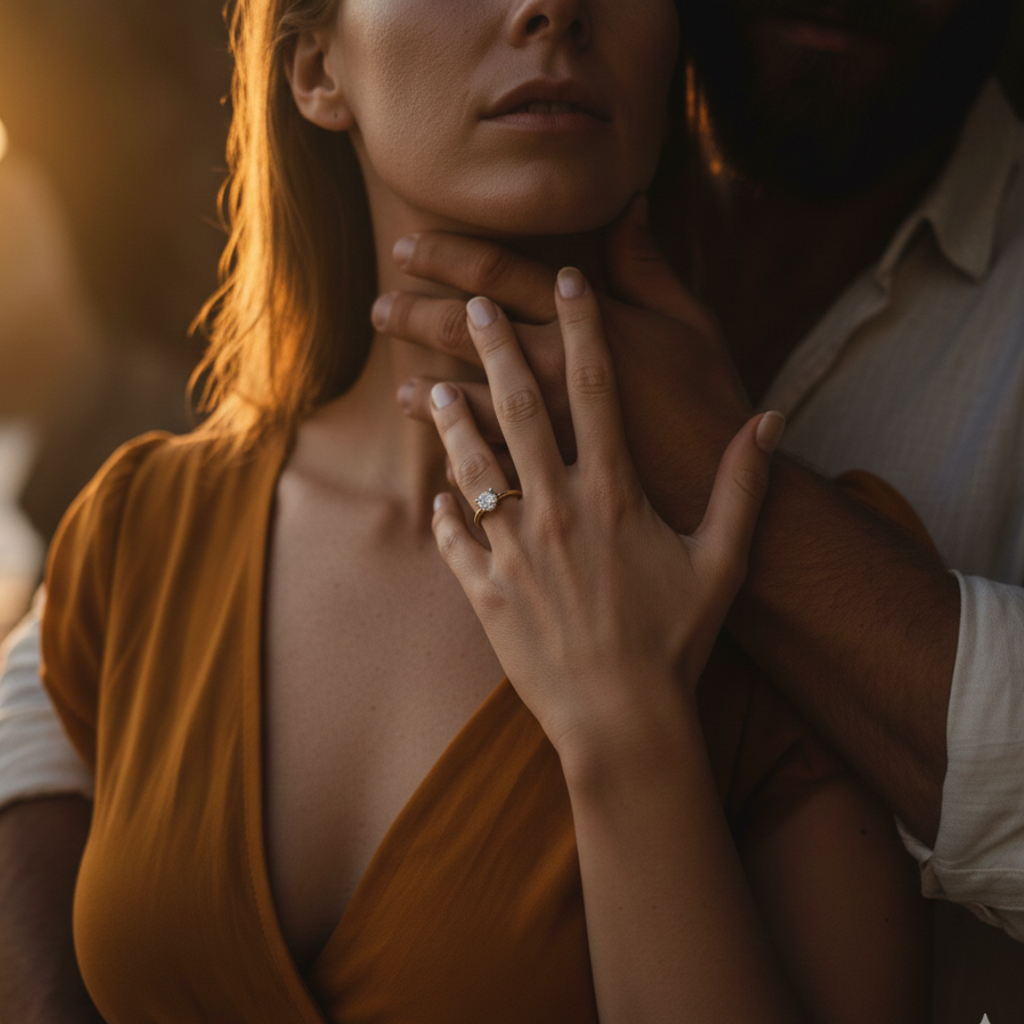 Anillo de compromiso oro amarillo de 14K